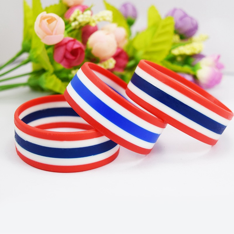segmented printed Silicone Wristbands