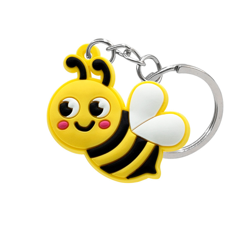 Cartoon Honeybee Soft PVC Keychain