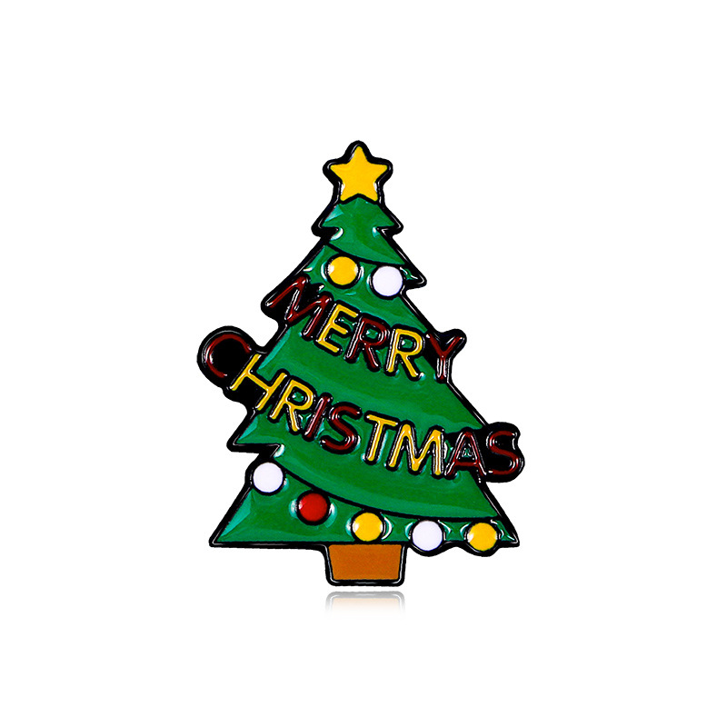 Custom Christmas Tree Metal Lapel Pins / Badge